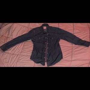 Blue Levi Strauss & Co Denim Button Down